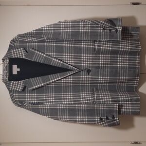 CHELSEA.28 OVERSIZED BLAZER PLAID W/POCKETS LINED